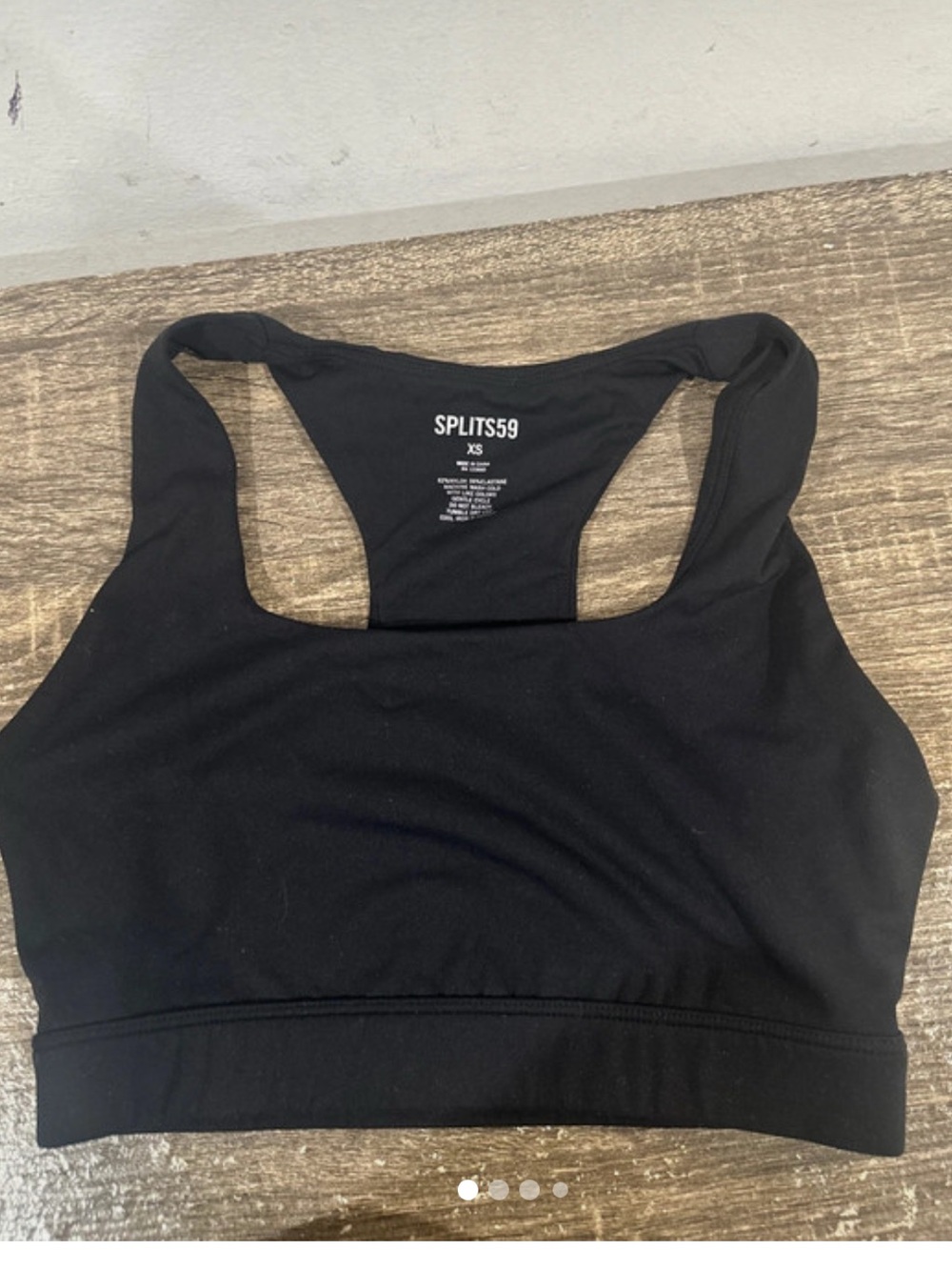 Splits59 Black Racerback Sports Bra